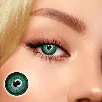 Зеленые контактные линзы ELITE Lens Кукольные зеленые 2 шт