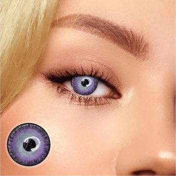 Фиолетовые контактные линзы ELITE Lens Фиолет2 2 шт