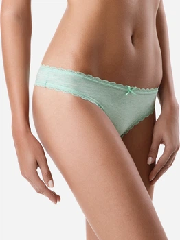 Трусики танга женские хлопковые Conte Lingerie CE Vintage LST 780 XS (90) Лайм (4810226340776)