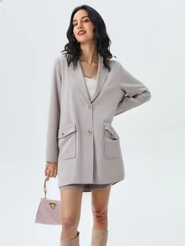 Пальто H&M L Бежевий 0861660_02