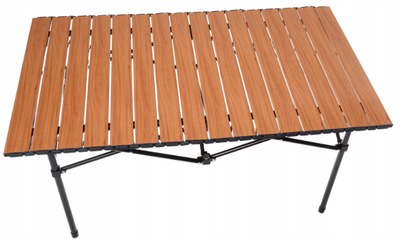 Stół składany cateringowy Platinet PGT93 turystyczny zwijany blat 93 cm Brązowy  (5907595459631)