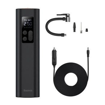 Автомобільний компресор насос Baseus Super Mini Inflator Pump Black (CRCQ000001)