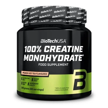 Biotech USA 100% Creatine Monohydrate 300 g Персиковий холодний чай