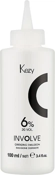 Окислительная эмульсия Kezy Involve Oxy 6% (20 Vol.) для окрашивания волос, 100 мл