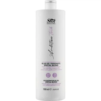 Гель-окислитель SHOT Gel Blu Oxidant 3% с синим пигментом для окрашивания волос, 1000 мл