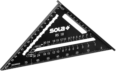 Kątownik uniwersalny Sola 180 mm 45 - 90° (9002719043560)