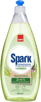 Засіб для миття посуду Sano Spark Лемонграс 500 мл (7290102993376)