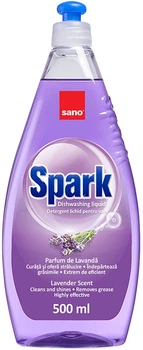 Засіб для миття посуду Sano Spark Лаванда 500 мл (7290005425875)