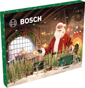 Новогодний подарок адвент календарь набор ручных инструментов Bosch Advent Calendar 41 шт (1600A039HD)