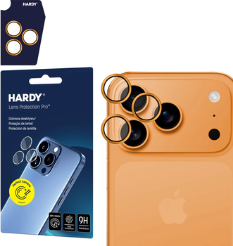 Szkło hartowane 3MK Hardy Lens Protection Pro do Apple iPhone  17 Pro/17 Pro Max  Orange (5903108670081)