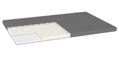 Тонкий матрац-топер Purple Bionica Memory односпальний 90x200 см