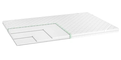 Тонкий матрац-топер Purple Sleep Active зелений чай односпальний 90x200 см