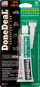 Прозорий силіконовий герметик-клей для скла DoneDeal (DD6703)