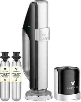 System do przechowywania win musujących Coravin Sparkling czarno-srebny (810068590203)