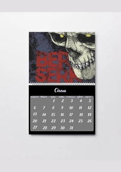 Настенный отрывной календарь на пружине Берсерк Berserk А4 на 2026 год 18839