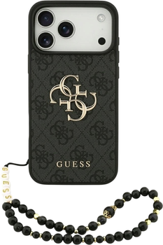 Панель Guess 4G Strap 4G Classic Logo для iPhone 17 Pro Max Black (3666339526221)