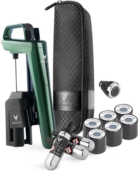 System do przechowywania wina Coravin Timeless Six Plus zielony (810068590227)