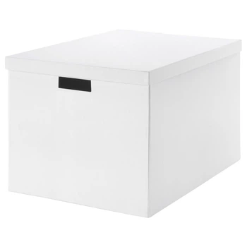Коробка з кришкою IKEA (ІКЕА) TJENA 35х50х30см біла (903.743.49)