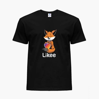 Дитяча футболка для дівчаток Лайк Лиса (Likee Fox) (25186-1033-8) 104-110 см Бавовна Чорний