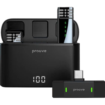 Микрофонная радиосистема Proove Record Type-C Black (PMRC00010202) [109438]