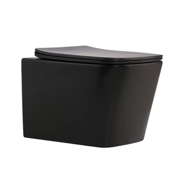 Унітаз підвісний Qtap Tern New Ultra Quiet безобідковий з сидінням Soft-close MATT BLACK QT17332303ASMB
