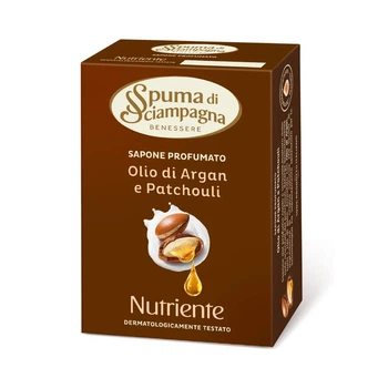 Мыло твердое с Аргановым Маслом и Маслом Пачули Spuma Di Sciampagna Soap With Argan Oil And Patchouli 90 г