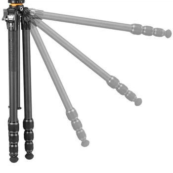 Штатив углеволокно трехосной 3D для фото и видео 4 секции 162.5 см черный Vanguard PS-1027