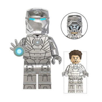 Фігурка Залізна Людина Iron Man Тоні Старк Tony Stark (Срібна броня)