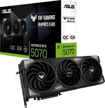 Відеокарта GeForce RTX 5070 12GB Asus TUF Gaming OC (TUF-RTX5070-O12G-GAMING)