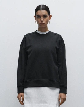 Жіночий світшот H&M 710936-4 L(175/104) темно-сірий (2000004907839)