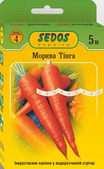 Семена на ленте Морковь Тинга, 5 м, Sedos