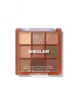 Палетка теней на 9 цветов SHEGLAM Glimmer & Gleam 9-Pan Eyeshadow Palette - Cinnamon Spice