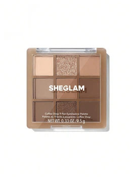 Палетка теней на 9 цветов SHEGLAM Glimmer & Gleam 9-Pan Eyeshadow Palette - Coffee Shop