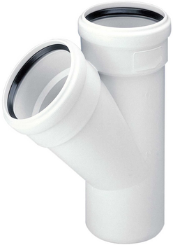 Трійник для безшумного внутрішнього водовідведення Magnaplast Skolan 110 мм x 110 мм