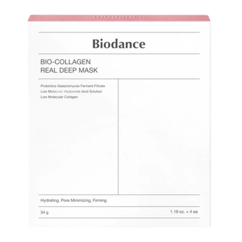 Гидрогелевая маска с био-коллагеном Biodance Bio-Collagen Real Deep Mask, 34 г*4 шт