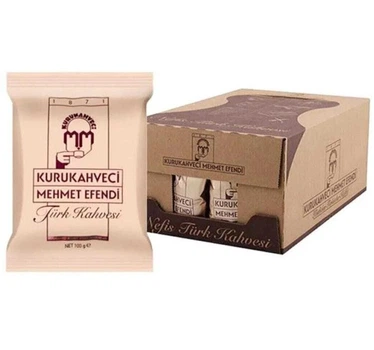 Турецкий кофе молотый Kurukahveci Mehmet Efendi 100 г коробка 25 шт