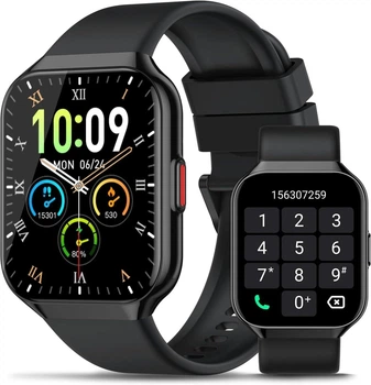 Смарт-часы Hoifa P98, Bluetooth звонки, 1.96” HD экран, 113 спортивных режимов, мониторинг здоровья