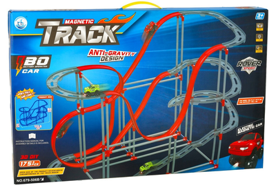 Tor samochodowy KIK Magnetyczny antygrawitacyjny 130 cm XXL 175 el KX3627_1 (5903039752757)