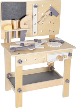 Zestaw do zabawy KIK Warsztat drewniany z narzędziami na stoliku KX6281 (5903039717824)