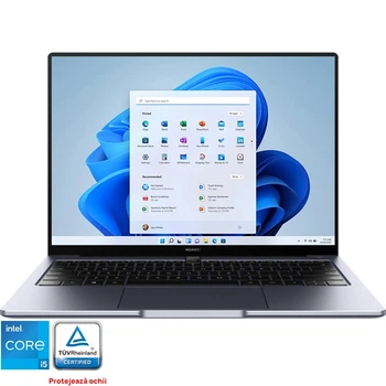 Ноутбук Huawei MateBook 14, Intel® Core™ i5- 1135G7 до 4, 20 ГГц до 4, 8 ГГц, 14 2K, 16 ГБ, SSD 512 ГБ, Intel Iris Xe, Windows 11 Home, Серый