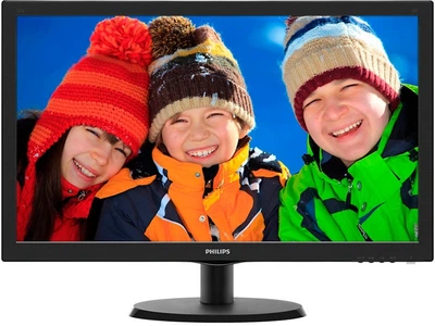 Монiтор Philips 21.5" 223V5LHSB/00 TN Black; 1920 x 1080, 5 мс, 250 кд/м2, HDMI, D-SUB