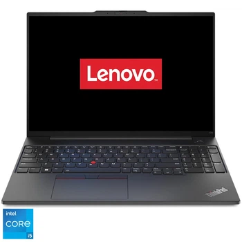 Ноутбук Lenovo ThinkPad E16 Gen 1 Intel® Core™ i5- 1335U до 4, 6 ГГц, 16 дюймов WUXGA, IPS, 16 ГБ DDR4, 512 ГБ SSD, графикой Intel® Iris® Xe, графитово- черный