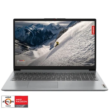 Ноутбук Lenovo IdeaPad 1 15AMN7 AMD Athlon™ Silver 7120U до 3, 5 ГГц, 15, 6, HD, 4 ГБ, 256 ГБ SSD, AMD Radeon™ 610M, хмарно- сірий