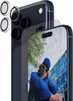 Szkło hartowane Panzer Glass 2-in-1 Classic Bundle do Apple iPhone 17 Pro (5715685027475)