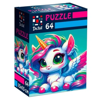Пазлы Vladi Toys De.tail Замечтанная единорожка 64 детали DT1234-01