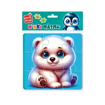 Игра развивающая Vladi Toys "Мишка и пингвенок" мягкие пазлы VT1102-38