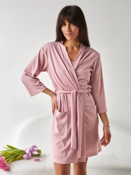 Халат женский большого размера BARWA garments 0317 XL Пудра (2110003174887)