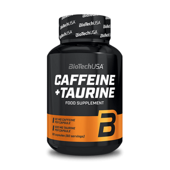 Передтренувальний комплекс Biotech USA Caffeine + Taurine 60 капсул (664503)