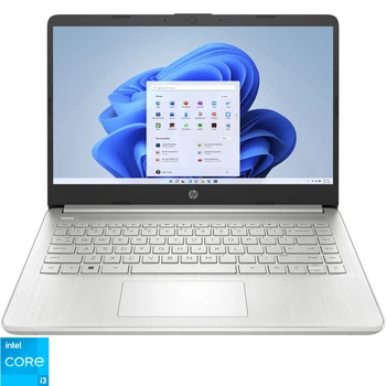 Ультрапортативный ноутбук HP 14s- dq5007nq Intel(r) Core(tm) i3- 1215U до 4, 40 ГГц, 14, Full HD, 16 ГБ, 512 ГБ SSD, Intel(r) UHD, Windows 11 Home, Natural Silver