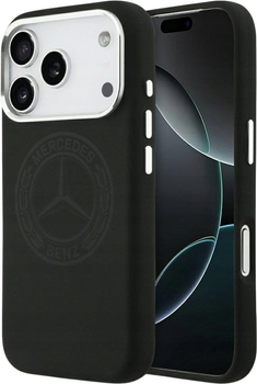  Панель Mercedes Silicone Vintage Logo MagSafe для iPhone 17 Pro Black (3666339508661)